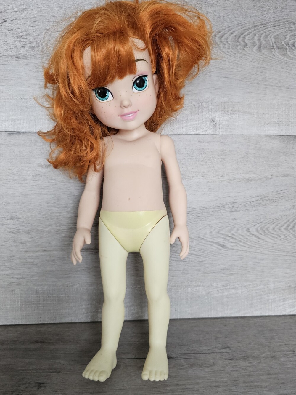 Disney Frozen Princess Anna Animators Collection Toddler Doll 16" Nude Auburn